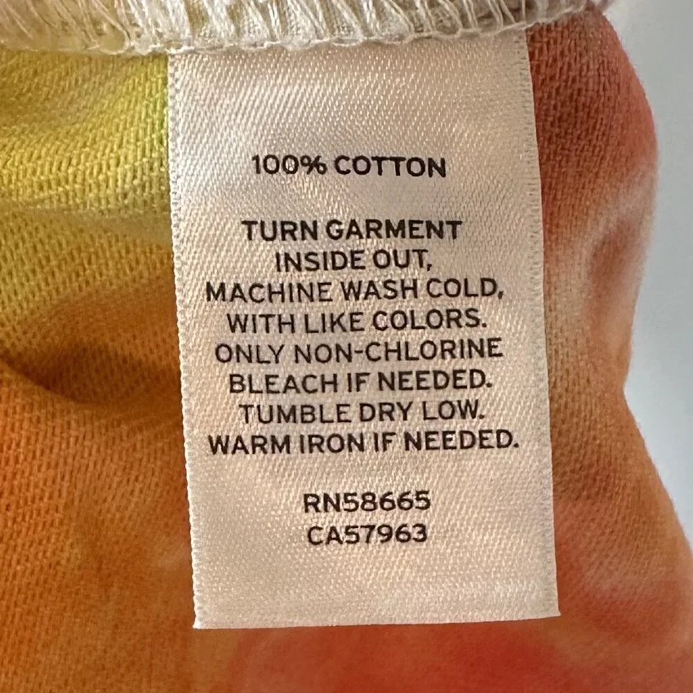 NWT BP by Nordstrom Elastic Waist Multicolor Tie Dye Cutoff Shorts - Size: 2X - Picture 5 of 6